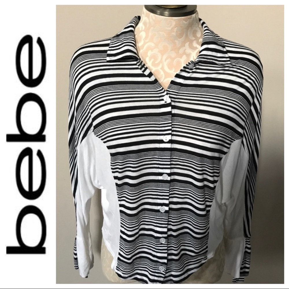 Bebe Striped Top